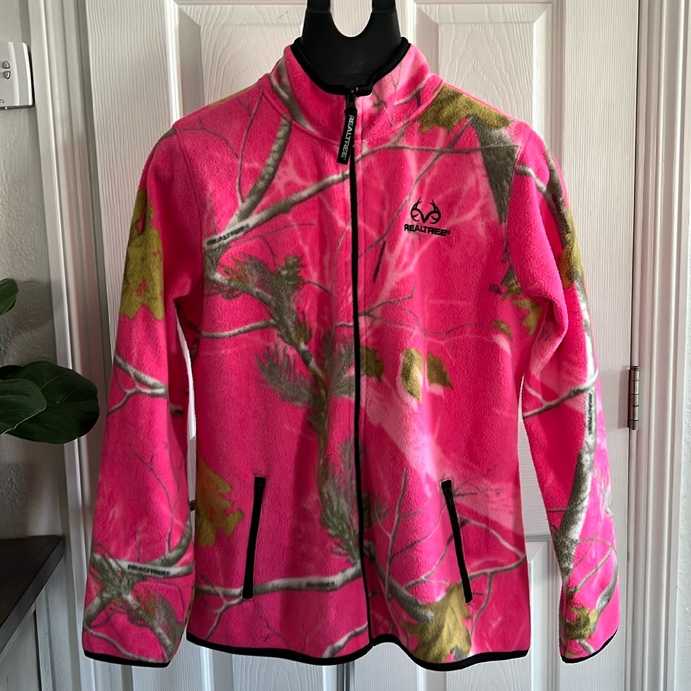 RealTree fleece full zip jacket size M (8-10)